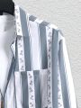 Manfinity Hypemode Men's Vertical Striped Long Sleeve Shirt