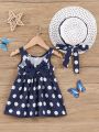 Polka Dot Sleeveless Baby Girls' Dress