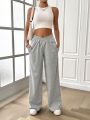 SHEIN Essnce Women'S Elastic Waist Sweatpants