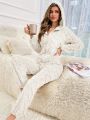 Women's Hooded Jumpsuit With Collar For Leisure At Home