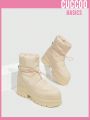 Everyday Collection Women's Warm Fashionable Thick Sole Short Snow Boots