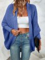 SHEIN LUNE Batwing Sleeve Duster Cardigan