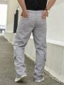 Men Flap Pocket Side Cargo Jeans