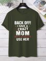 Men'S Casual T-Shirt With Slogan Print