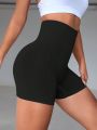 Yoga Basic 3pcs Solid Color High Waisted Sport Shorts