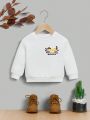 Baby Boy Letter Graphic Sweatshirt