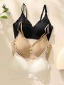 3pcs Seamless Solid Color Bra Set