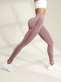 Yoga Basic Seamless High-waist Sports Leggings