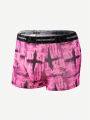 Men's Printed Flat Angle Shorts With Woven Tape(3pcs Combination)