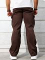 Men's Solid Color Casual Cargo Trousers/Pants