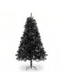 6ft 1600 Branches PVC Christmas Tree Black