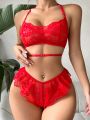 Floral Lace Lingerie Set