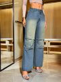 SHEIN BAE Denim Straight Leg Jeans