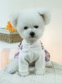 1pc Pet Clothes Cute Classic Houndstooth Dress For Dogs And Cats