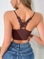 Butterfly Patched Crop Basic Top