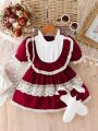 Baby Girl's Elegant Palace Style Dress For Summer