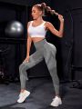 Wide Waistband Sports Leggings