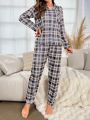 Plaid Printed Homewear Set