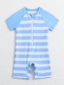 Baby Boys' Striped One-Piece Swimsuit