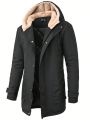 Men's Long Sleeve Hooded Padded Coat