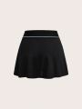 3 Pack Contrast Tape Waist Sports Skort