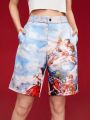 Manfinity Unisex Men'S Character Print Casual Shorts