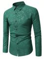 Manfinity Men's Jacquard Long Sleeve Shirt