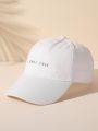 Letter Graphic Baseball Cap Casual