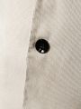 Manfinity Mode Men Lapel Collar Dual Pocket Button Front Blazer