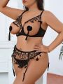 Plus Size Women'S Hollow Out Sexy Lingerie