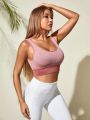 Medium Support  Seamless Backless Sports Bra