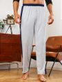 Men Contrast Side Seam Pajama Pants