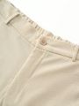 Men Solid Slant Pocket Pants