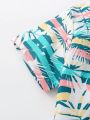 Baby Boys' Striped Tropical Printed Swimwear Set