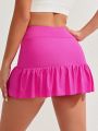 Women's Solid Color Sport Skorts