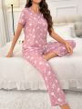 Floral Printed Pajama Set