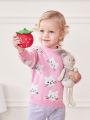 SHEIN Baby Girls Cartoon Pattern Sweater