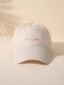 Letter Graphic Baseball Cap Casual