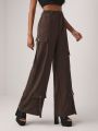 GABRIELLE NTI Flap Pocket Side Cargo Pants