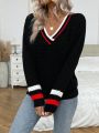 SHEIN Frenchy Fashionable Women's Striped Sweater