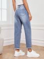 SHEIN Privé Women's Distressed Jeans