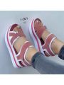 Women's Platform Wedge Sandals Casual Summer Adjustable Arch Support Mat High Heeled Sandals Casual Travel Outdoor