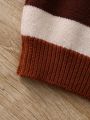 Baby Boy Striped Pattern Polo Neck Sweater