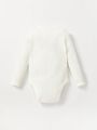 Cozy Cub Baby Boy Solid Color Long Sleeve Bodysuit 2pcs/Set