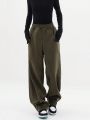 Elastic Waist Side Pocket Sports Pants