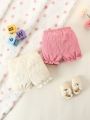 2pcs Baby Girls' Cute Casual Shorts Set