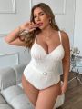 SHEIN Swim Chicsea Plus Size Solid Color One Piece Swimsuit