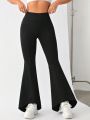 SHEIN Daily&Casual Flare Sweatpants With Wide Waistband