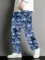 Men's Plus Size Digital Print Cargo Pants