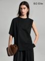 SHEIN BIZwear Round-neck Casual T-shirt